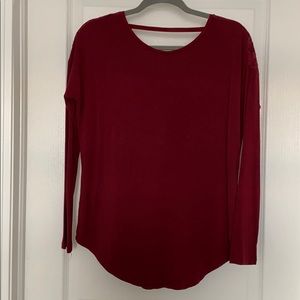 RW&CO Long Sleeve Low Back Long Top